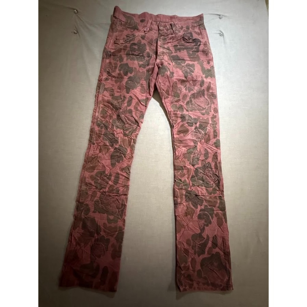 Dr.‎ Collectors Sanforized Jeans Mens 32 Red Camoflauge Denim Straight 32X32.
